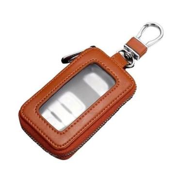 Imagem de Capa De Couro Para Chave De Carro, Suporte Universal Para Chave Inteli