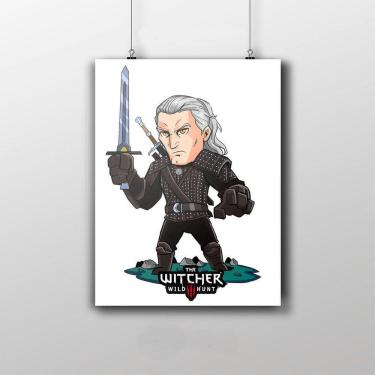 Imagem de Placa Decorativa Geralt De Rívia - The Witcher Desenho