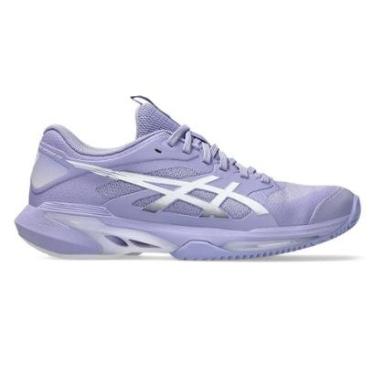 Imagem de Tênis Asics Solution Speed FF 4 Clay Lilás e Branco Feminino-Feminino