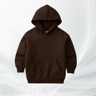 Imagem de Moletom Infantil Moleton Canguru com Capuz Unissex Agasalho Blusa de Frio Blusão com Bolso-Unissex