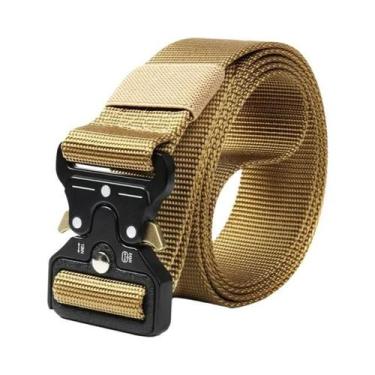 Imagem de Cinto Tático Masculino Com Fivela De Metal Para Exército, Caça E Sobre