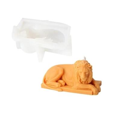 Imagem de Molde De Silicone Em Forma De Leão 3D Para Velas, Resina, Chocolate, D