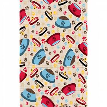 Imagem de Tecido Tricoline Estampado Potinho Pet Colorido - 1,50m de Largura