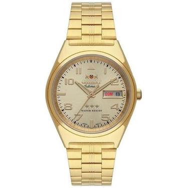 Imagem de Relógio orient masculino automatico  dourado 469gp083 c2kx