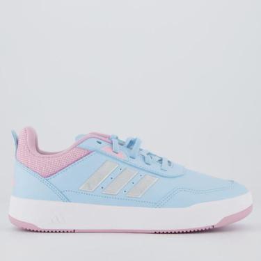 Imagem de Tênis Adidas Tensaur Sport 3.0 Juvenil Azul e Lilás, 37