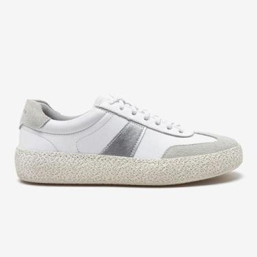 Imagem de Sapatenis democrata bora ref 617101 feminino, Branco, Prata, 40