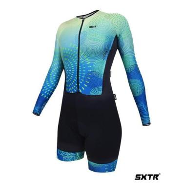 Imagem de Macaquinho Ciclismo Manga Longa Limonê - SXTR - Sportxtreme, GG