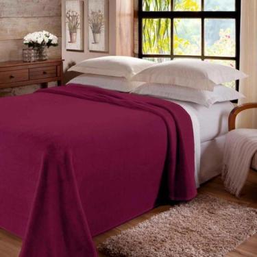 Imagem de Cobertor Com Sherpa Jacquard Hexa 1,80x2,20 Merlot - Jolitex 