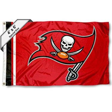 Imagem de WinCraft Tampa Bay Buccaneers Bandeira de 1,8 m x 1,83 m