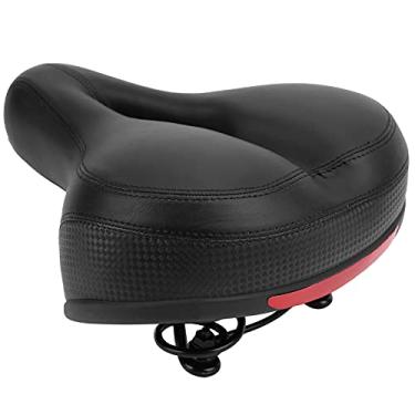 Imagem de Assento de bicicleta, assento de bicicleta inovador [trekking] com design oco para ciclismo para entusiastas do ciclismo(Preto)