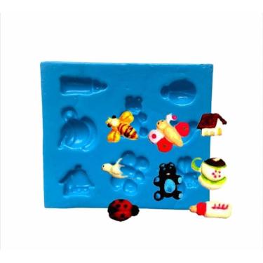 Imagem de Molde De Silicone Miniatura, Urso, Casinha, Joaninha, Resina, Confeitaria, Biscuit Molds Planet
