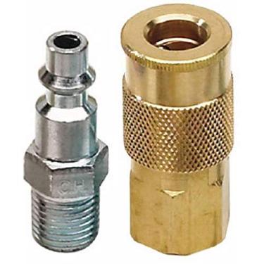 Imagem de Campbell Hausfeld Conjunto de acoplador e plugue industrial de 0,63 cm IND acoplador e plugue (MP515500AV), NPT