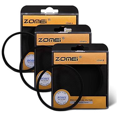 Imagem de Lente de cintilação ZM de 58 mm com efeito de estrela, cruzada Starburst + filtro de estrela de 4 pontos + filtro de estrela de 6 pontos + conjunto de filtro de estrela de 8 pontos para Canon Nikon