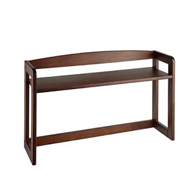 Imagem de KIZQYN Estante de livros de mesa estante para casa estantes multifuncionais rack de armazenamento de arquivos para sala de estudo estante de mesa adequado para escritório livro quarto estante (cor: marrom)