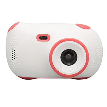 Imagem de KOSDFOGE ABS Câmera Digital Infantil tela lcd de 2,0 Polegadas Recarregável a10 Filmadora de Brinquedo para Crianças de 3 a 10 anos Meninas Meninos Presente rosa Branco