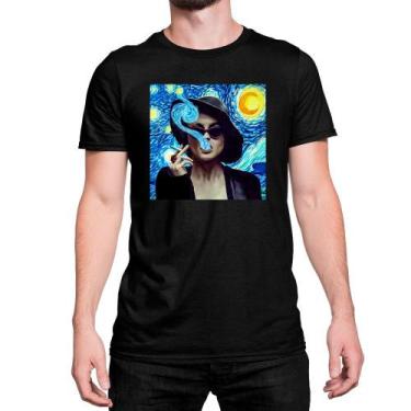 Imagem de Camiseta T-Shirt Van Gogh Noite Estrela Clube Da Luta Algodão - Store