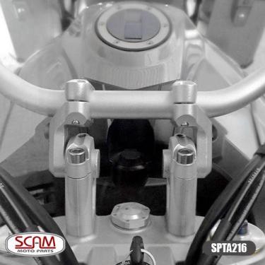 Imagem de Riser Adapt Guidao Tiger1200 Exp 2012+ Spta216 Scam Prata