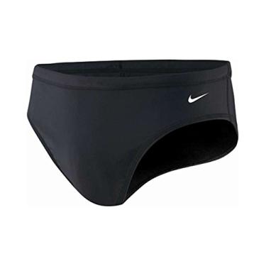 Imagem de Nike Swim TESS0052 Cueca masculina de nylon lisa (56, preta)