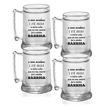 Imagem de Kit 4 Canecas Gel Personalizadas O ano acabou e.