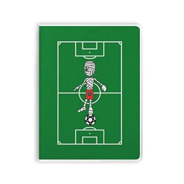 Imagem de Caderno de futebol marroquino Mamãe Esportivo, capa de chiclete, Diário de capa macia