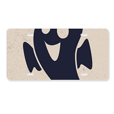 Imagem de DIYthinker Placa de carro para decoração de carro do Pequeno Diabo Emaciado Halloween Acessório de aço inoxidável