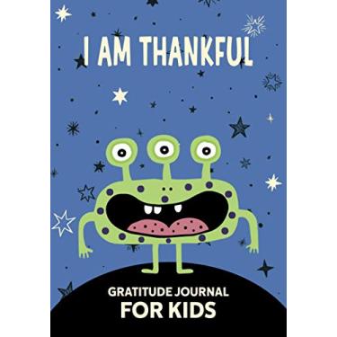 Imagem de Happy Space Monster: Gratitude Journal for Kids With Reflective Questions, Prompts and Pages to Doodle or Draw