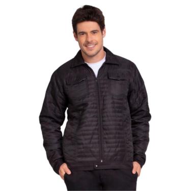 Imagem de Jaqueta Masculina Trucker Inverno Poliéster Plus Size G1 e G2 Contra Regra