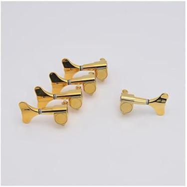 Imagem de Cravelhas De Afinação 1 Conjunto 4/5/6 Cordas Para Baixo Elétrico Cabeças Afinadores Ouro,R1 L4,Pleasant63