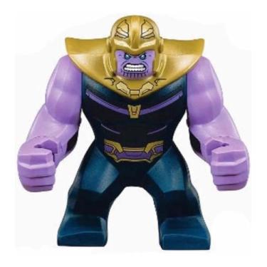 Imagem de Boneco Big Blocos De Montar Thanos Dark Vingadores Marvel - Mega Block