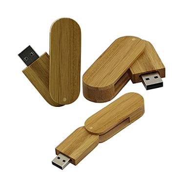 Imagem de Flash Drive USB de madeira de 16 GB, unidades USB cartão de memória, pen drive USB 2.0, pen drive, armazenamento de data, pendrive, pendrive, armazenamento externo (carbonizado)