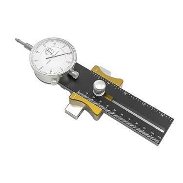 Imagem de Ferramenta de calibração medidor de serra de mesa para mesa com comprimento ajustável 130-220 mm design de mostrador antichoque ajustável mostrador de mesa ferramenta de calibração temperatura