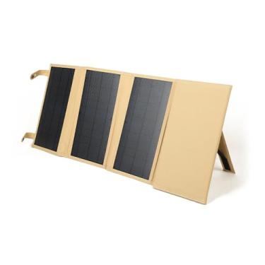 Imagem de XCPHGFM Painel solar portátil de 60 W Placa de carregamento solar de silício monocristalino dobrável com QC3.0 / 5V USB / 18VDC para tablet de telefone de acampamento