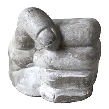 Imagem de Fist Molde de silicone para vaso de flores, molde de concreto, para suculentas, vaso esquerdo, direito, porta-canetas, molde de caixa de armazenamento, molde de resina epóxi e argila (mão esquerda)