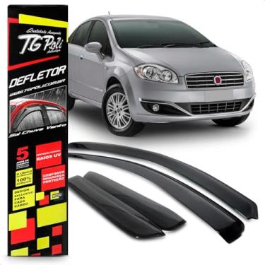 Imagem de Calha Chuva Defletor Slim Linea 4 Portas 2008 2009 2010 2011 2012 2013 2014 2015 2016 Fumê