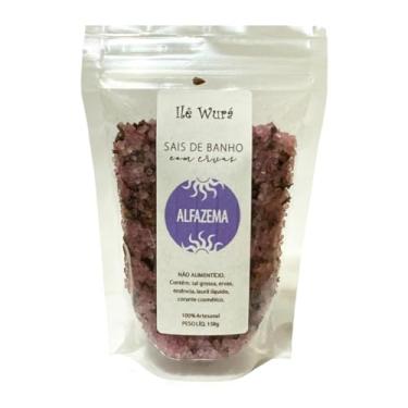Imagem de Sais de Banho ALFAZEMA para uso em Chuveiro e Banheira - sachê com 150g