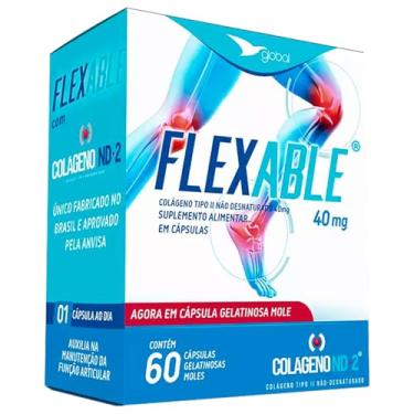Imagem de FlexAble Global Suplementos Colágeno Tipo 2 60 Cápsulas Gelatinosas Moles