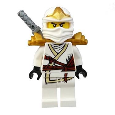 Imagem de Lego Ninjago Zane ZX Minifigure with Armor and Katana Sword