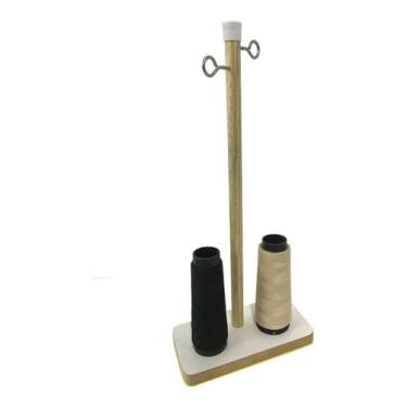 Imagem de Porta Cone Fios Domésticas 2 Cone Mdf Madeira Resistente - Artmak