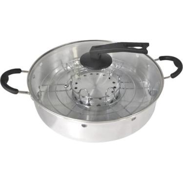 Imagem de Churrasqueira Polida Com Tampa De Vidro N30 - Docesar