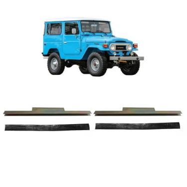 Imagem de Par Suporte Vidro Porta Borracha Toyota Bandeirante 85 A 01 - Supercen
