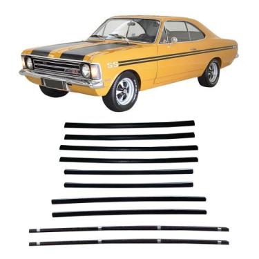 Imagem de Kit Canaleta Pestana Externa Interna Vidro Opala 2p 68 A 84 - Supercen