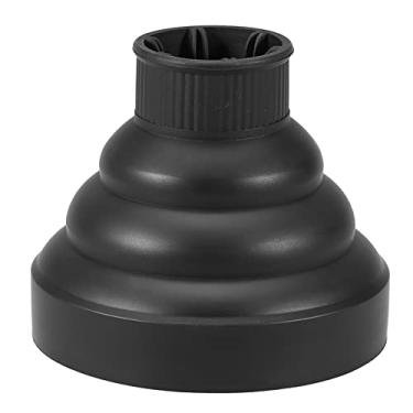 Imagem de Salão Difusor de Secador de Securário de Silicone Dobrável, Acessório Dobrável Resistente Ao Calor para Estilo de Penteado, Ajusta o Bico de 4-5 Cm de Diâmetro, Preto (Preto)