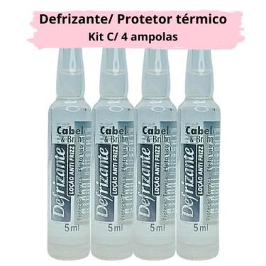 Imagem de Defrizante Cabelo e Brilho 5ml Kit com 4 ampolas Anti frizz - Cabelo &