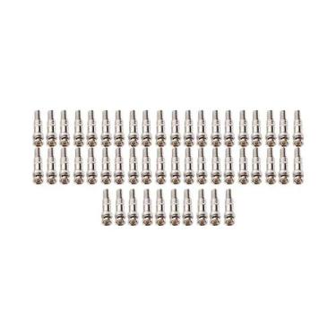 Imagem de Kit 50 Conectores Plug BNC Macho com Mola de parafuso - Tudo Forte