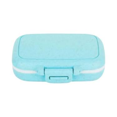 Imagem de Portátil Mini 3 Grades Organizador De Comprimidos Semanal Caso De Arma