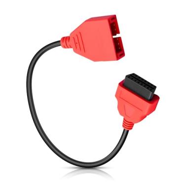 Imagem de QLZOZB Cabo adaptador OBD2 para OBD1 adequado para GM 12 pinos macho OBDI para OBDII conector de cabo de extensão fêmea de 16 pinos, soquete de 12 pinos para adaptador de ferramenta de diagnóstico de