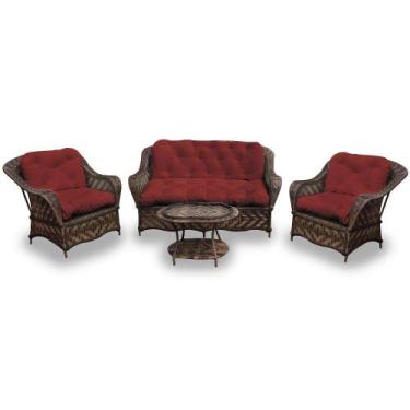 Imagem de Conjunto de Sofás Fibra Sintética Nairóbi - 1 Sofá 2 L + 2 Poltronas +