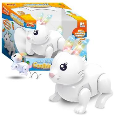 Imagem de Meu Primeiro Coelhinho Brinquedo Interativo Com Luz E Som - Zoop Toys