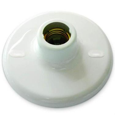 Imagem de Plafon Plástico Branco com Borne - 8011 - GERMER