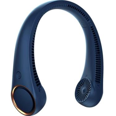 Imagem de OZLMBERN Ventilador de pendurar no pescoço Ventilador USB Escritório Silencioso Pescoço Pendurado Pequeno Ventilador Portátil